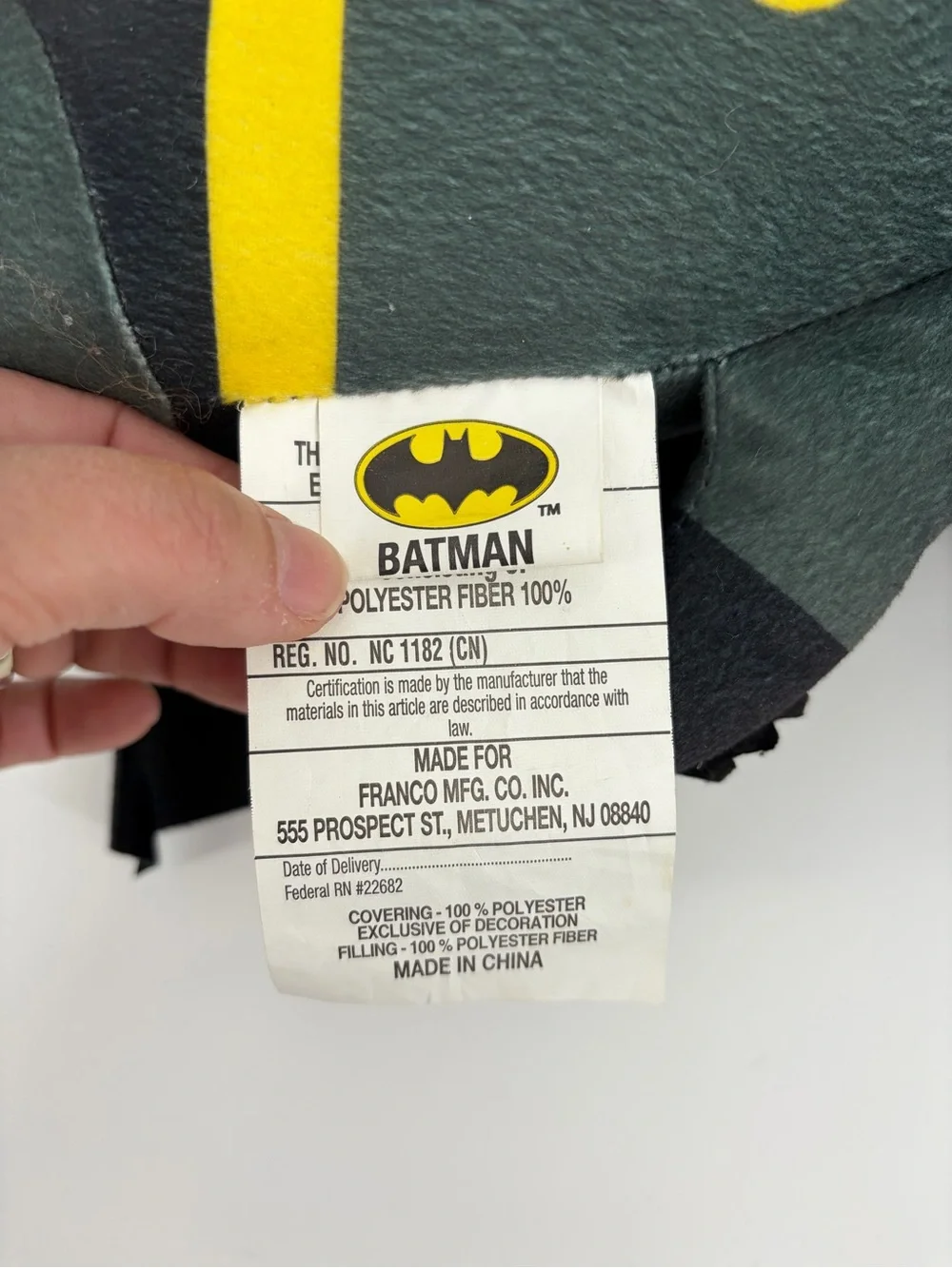 DC Comics Batman‎ Plush Doll Throw Pillow, Travel Buddy, 11/2018
